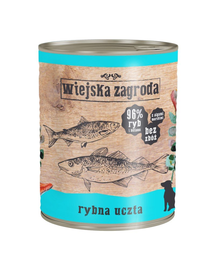 WIEJSKA ZAGRODA hrană umedă fără cereale, cu pește 800 gr