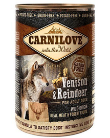 CARNILOVE Wild Meat Vension&Reindeer vânat și ren 400 gr