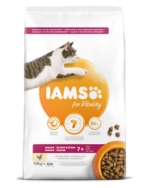 IAMS for Vitality pentru pisici în vârstă, cu pui 10 kg