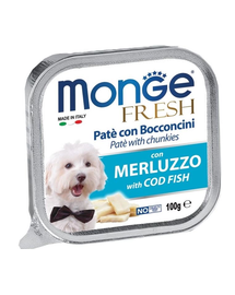 MONGE Fresh hrană umedă pentru câini sub formă de pate, cod 100 g