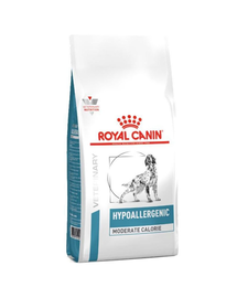 ROYAL CANIN Dog Hypoallergenic Moderate Calorie 14 kg hrana dietetica pentru caini, cu calorii reduse, reducand riscul de a dezvolta reactii adverse la alimente