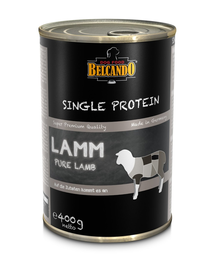 BELCANDO Single Protein hrana umeda pentru caini, cu miel, 24x400 g