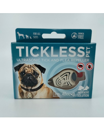 TICKLESS Pet Dispozitiv cu ultrasunete anti-capuse si purici, pentru caini si pisici, bej
