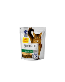 PERFECT FIT (Sterile 1+) Hrana uscata pentru pisici sterilizate, bogata in pui 1,4 kg (750g + 650g GRATIS)