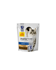PERFECT FIT (Indoor 1+) hrana uscata pentru pisici adulte de interior, bogat in pui 1,4 kg (750g + 650g)