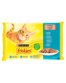 FRISKIES Ryba Multipack Hrana umeda cu peste pentru pisici adulte 4x85g