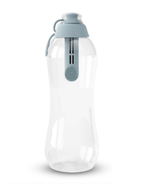 DAFI Sticlă cu filtru 0,7 L gri-oțel + 2 cartușe de filtrare