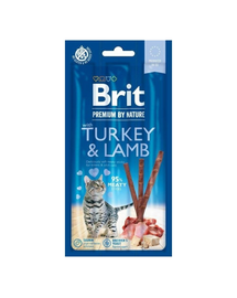 BRIT Premium by Nature Cat Recompense cu miel si curcan pentru pisici 15 g