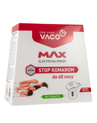 VACO Elektro Repelent Pentru Tantari MAX + Rezerva 45 Ml