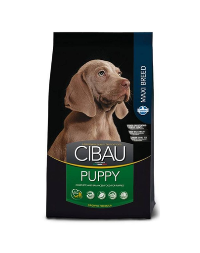 CIBAU Maxi Puppy Hrana Uscata Pentru Catei De Rasa Mare 12 + 2 Kg GRATIS