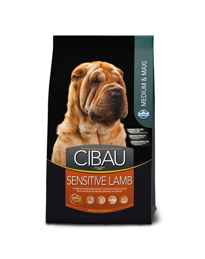 CIBAU Sensitive Lamb Medium & Maxi Hrana uscata pentru caini de talie medie sau mare, cu intolerante alimentare 12 kg + 2 kg GRATIS alimentare imagine 2022