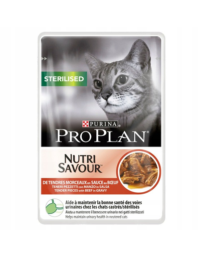 PURINA PRO PLAN Sterilised hrana umeda pisici sterilizate, cu vita 26 x 85 g fera.ro imagine 2022