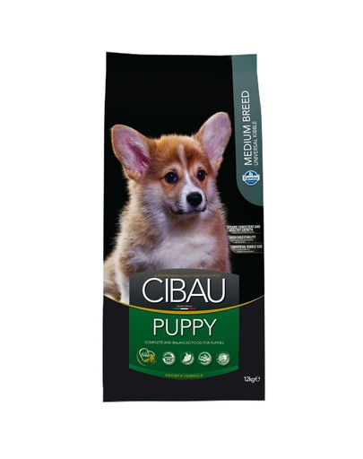 CIBAU Medium Puppy 12+2 kg GRATIS hrana catei si femele gestante rasa medie 122 imagine 2022