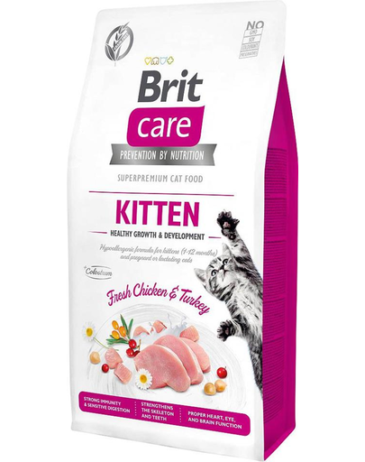 BRIT Care Cat Grain-Free Kitten Growth & Development hrana uscata pentru pui de pisica sau femele gestante 400 g 400 imagine 2022
