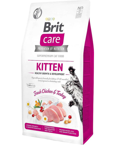 BRIT Care Cat Grain-Free Kitten Growth & Development Hrana Uscata Pentru Pui De Pisica Sau Femele Gestante 400 G