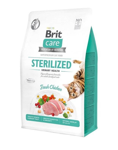 BRIT Care Cat Grain-Free Sterilized Urinary Hrana Uscata Pisici Sterilizate 2 Kg