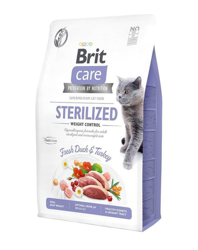 BRIT Care Cat Grain-Free hrana uscata pentru pisici sterilizate, supraponderale, cu rata 0,4 kg Fera