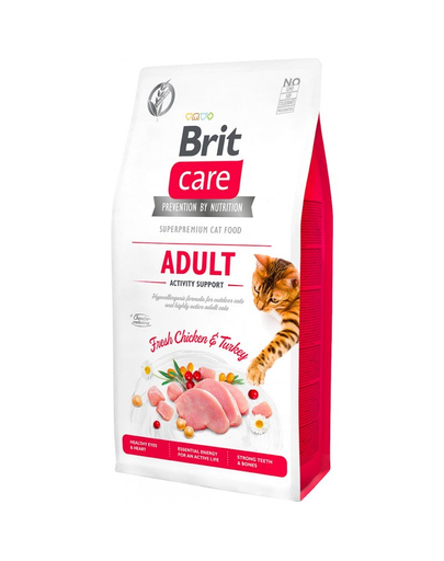 BRIT Care Cat Grain-Free Adult Activity Support Hrana Uscata Pisici Adulte Cu Nivel De Activitate Ridicat 2 Kg