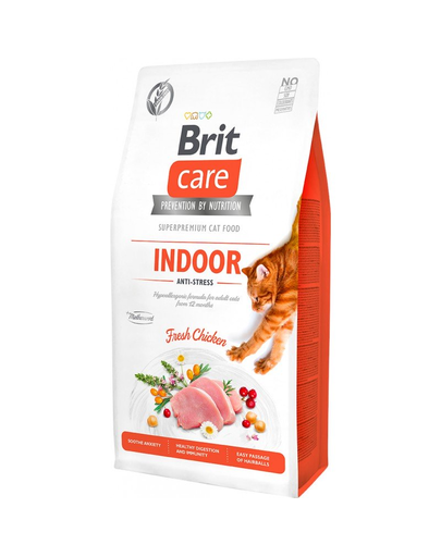 BRIT Care Cat Grain-Free Indoor Anti-Stress hrana uscata pisici, hipoalergenica, fara cereale 400 g