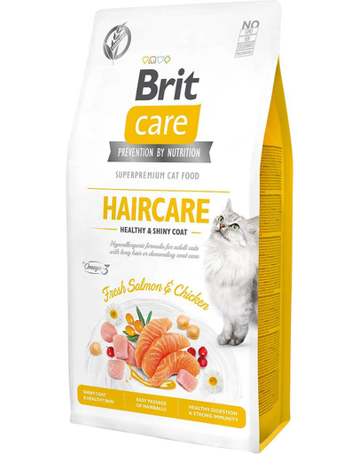 BRIT Care Cat Grain-Free Haircare hrana uscata pentru pisici cu par lung cu ingrijire speciala a blanii 2 kg