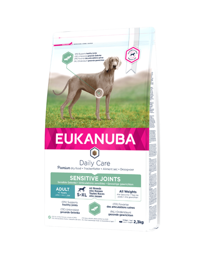 EUKANUBA Daily Care Adult Sensitive Joints hrana uscata caini adulti cu articulatii sensibile 2.3 kg 2.3 imagine 2022
