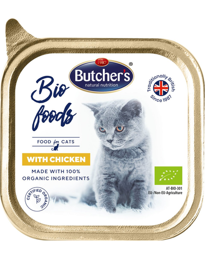 BUTCHER’S BIO Hrana umeda cu pui pentru pisici adulte 85 g Butcher's imagine 2022
