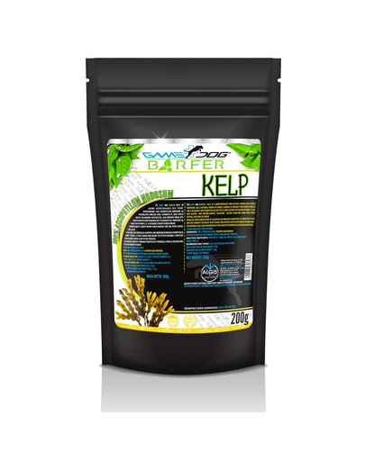 GAME DOG BARFER Kelp Supliment alimentar pentru caini, cu alge marine 200 g Fera
