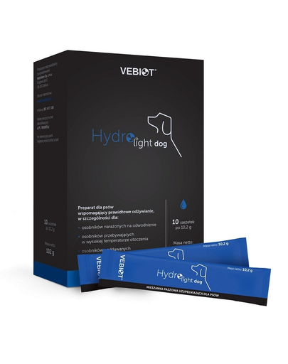 VEBIOT Hydro-Light Dog Supliment alimentar pentru caini, 10 plicuri alimentar