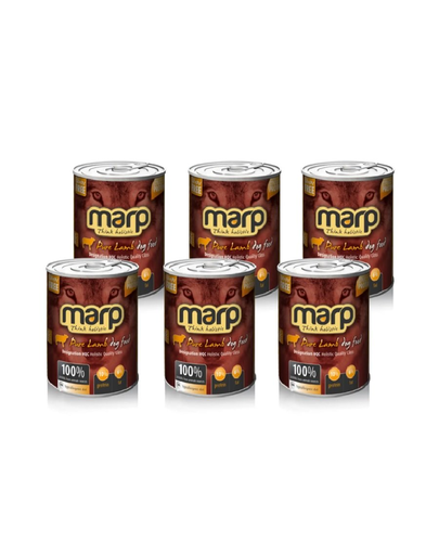 Marp karma hrana umeda pentru caini, set cu miel 6 x 400 g