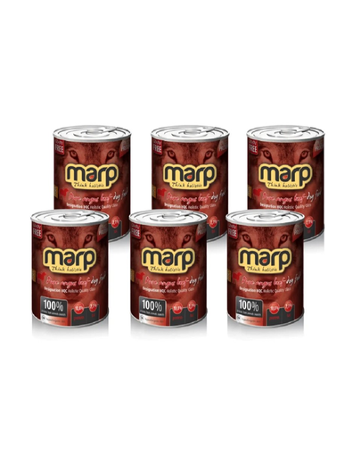 Marp hrana umeda pentru caini, cu vita 6 x 400 g