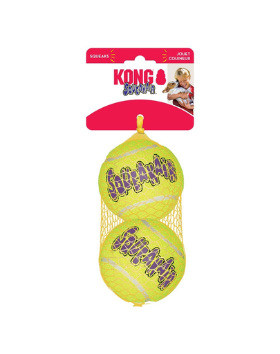 KONG SqueakAir Ball L 2 buc minge tenis pentru caini Fera