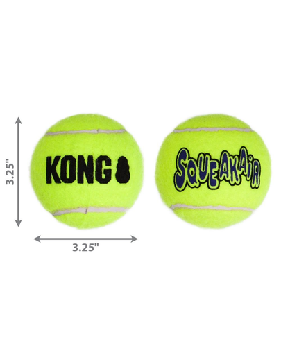KONG SqueakAir Ball L 2 buc minge tenis pentru caini