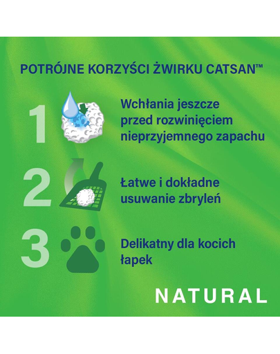 CATSAN Natural Nisip pentru litiera pisicilor 8L