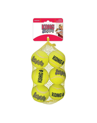 KONG SqueakAir Balls M 6 buc minge tenis pentru caini fera.ro imagine 2022