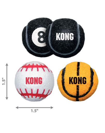 KONG Sport Balls XS 3 buc minge pentru caini cauciuc