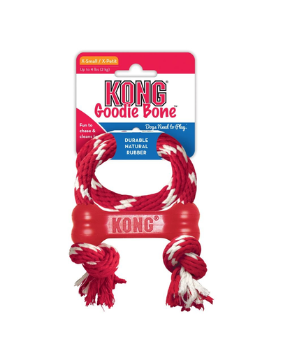 KONG Goodie Bone with Rope XS 9 cm Fera