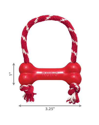 KONG Goodie Bone with Rope XS 9 cm