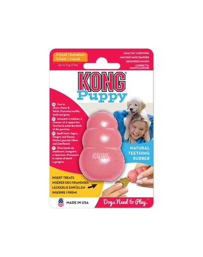 KONG Puppy XS jucarie dentitie pentru recompense pentru catelusi Fera