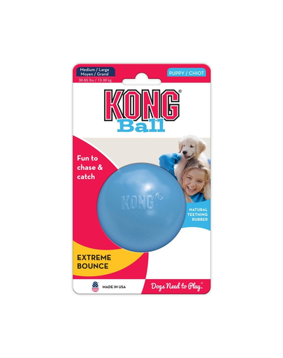 KONG Puppy Ball M/L jucarie pentru recompense pentru catelusi