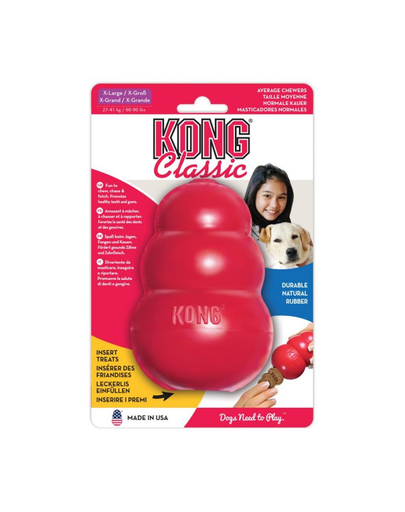 KONG Classic XL 12,5 cm jucarie pentru dentitie pentru caini