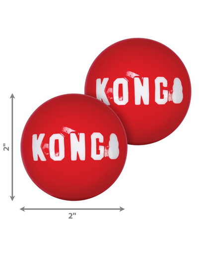 KONG Signature Ball S 2 buc minge pentru caini