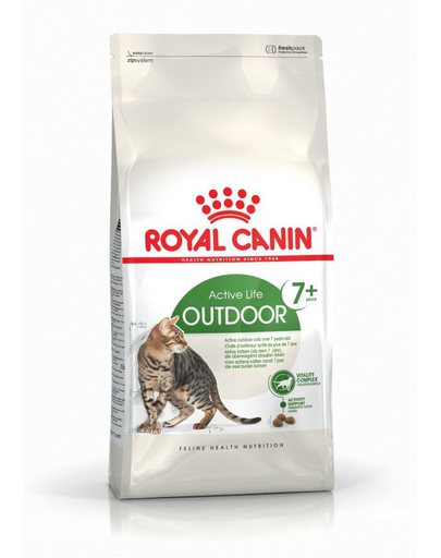 ROYAL CANIN Outdoor 7+ Hrana uscata pentru pisici de exterior, 7 si 12 ani 0.4 kg x 15