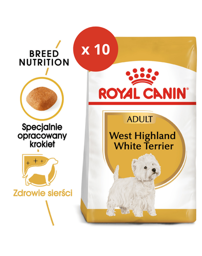 Royal Canin West Highland White Terrier Adult Hrana Uscata Pentru Caini Adulti 1.5 Kg X 10
