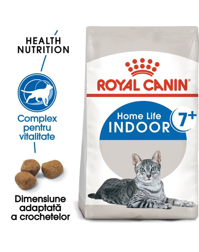 Royal Canin Indoor 7+ Hrana uscata pentru pisici de interior, 7 si 12 ani,  0.4 kg x 15