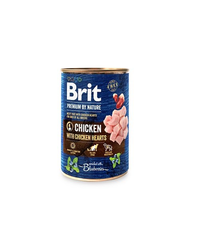 BRIT Premium By Nature Chicken&Hearts Set Hrana Umeda Caini Adulti, Cu Pui Si Inimi 6 X 400 G