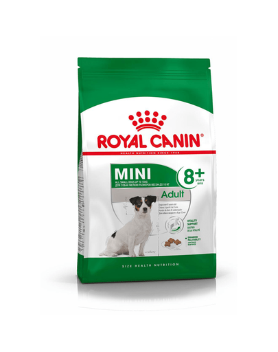 ROYAL CANIN Mini adult 8+ Hrana uscata pentru caini adulti de talie mica peste 8 ani, 800g x 15