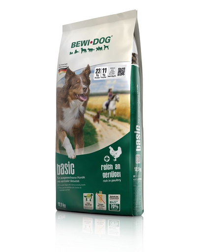 BEWI DOG Basic Hrana uscata pentru caini adulti, cu pasare 12,5 kg