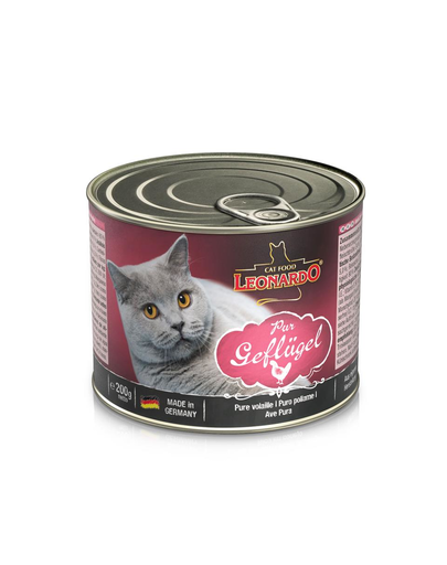 LEONARDO Quality Selection hrana umeda pentru pisici, cu pasare de curte 6 x 200 g 200 imagine 2022