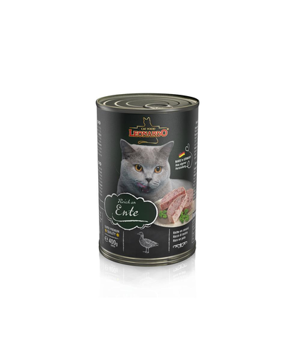 LEONARDO Quality Selection hrana umeda pentru pisici, bogata in rata 6 x 400 g