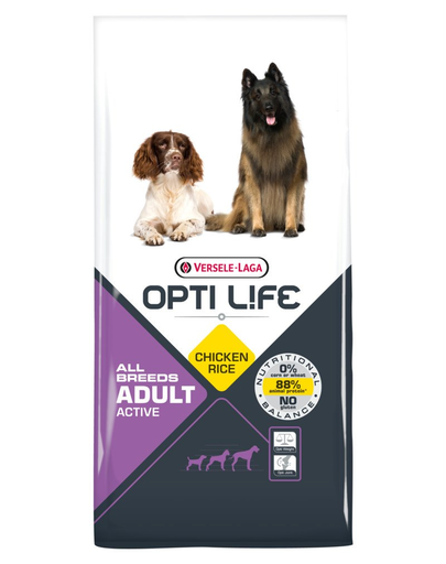 VERSELE-LAGA Opti Life Adult Active hrana uscata pentru caini adulti cu activitate crescuta 12,5 kg